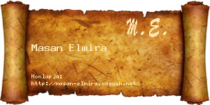 Masan Elmira névjegykártya